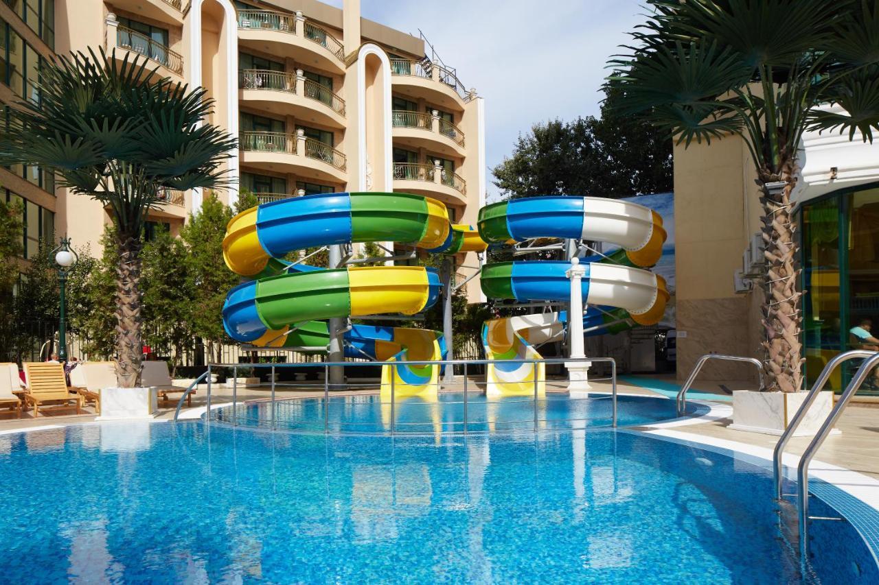 Planeta Hotel & Aquapark Free Beach Access ซันนีบีช ภายนอก รูปภาพ Water park at the hotel